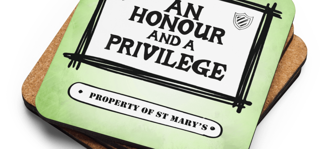 An Honour & A Privilege - Cork-back coaster