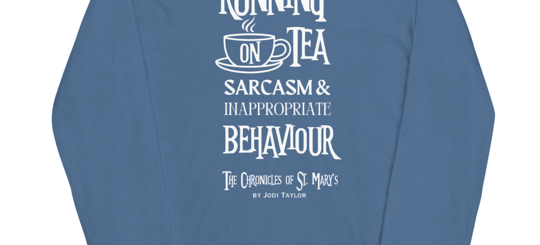 Running on Tea & Sarcasm Unisex long sleeve T Shirt (up to 4XL)