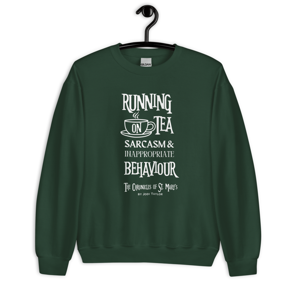 Running on Tea & Sarcasm Unisex Sweatshirt  (up to 5XL)