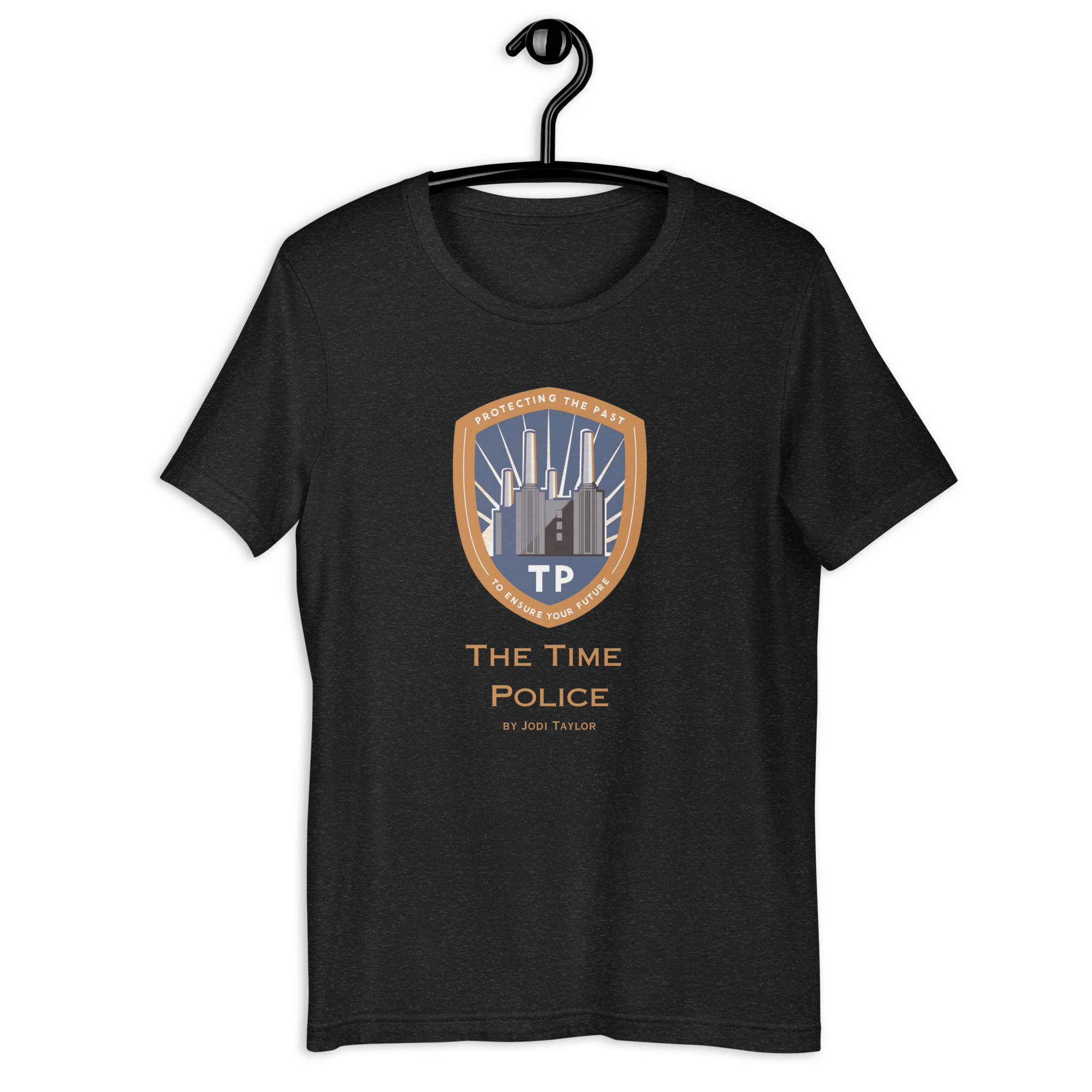 The Time Police Unisex t-shirt in dark colours (up to 5XL) - Image 2