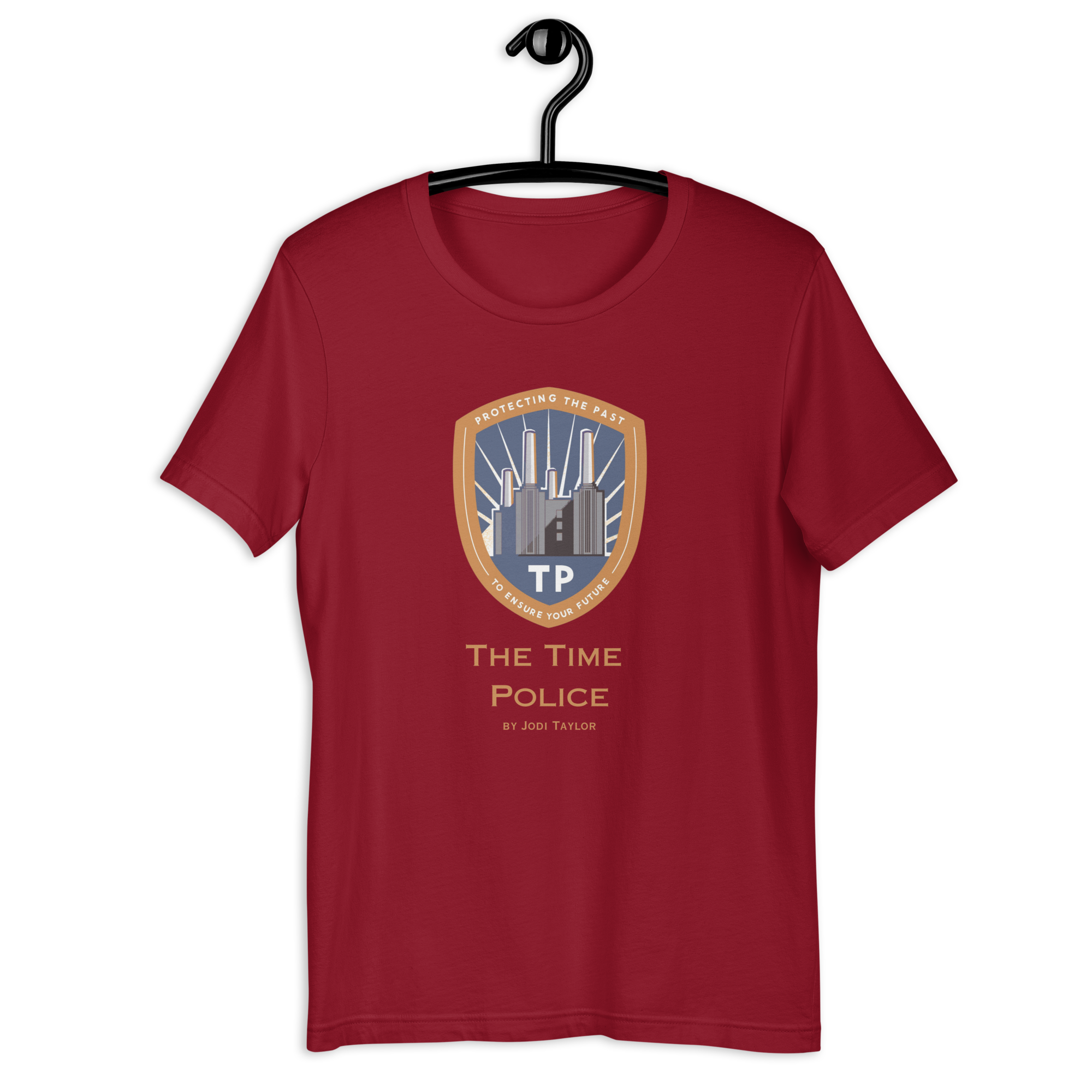 The Time Police Unisex t-shirt in dark colours (up to 5XL) - Image 5