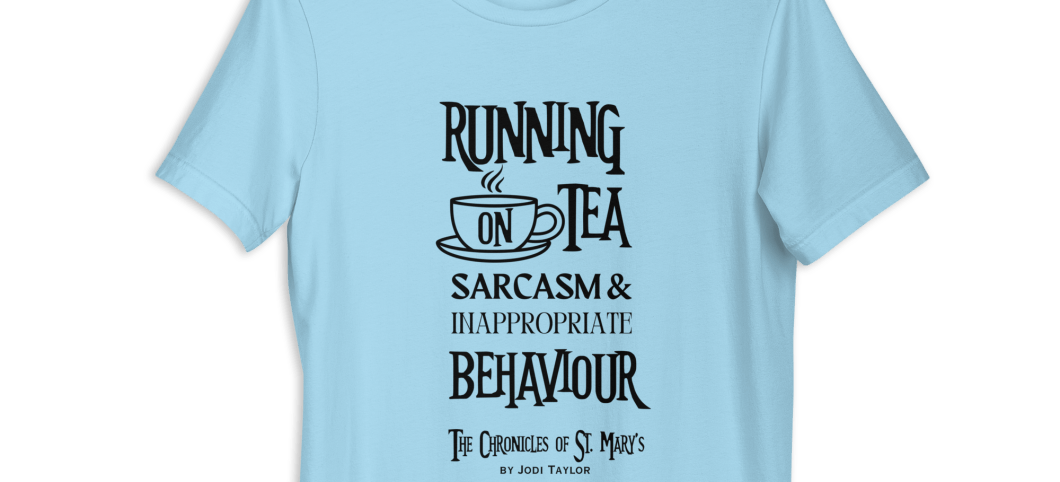 Running on Tea & Sarcasm Unisex t-shirt in light colours (up to 5XL)