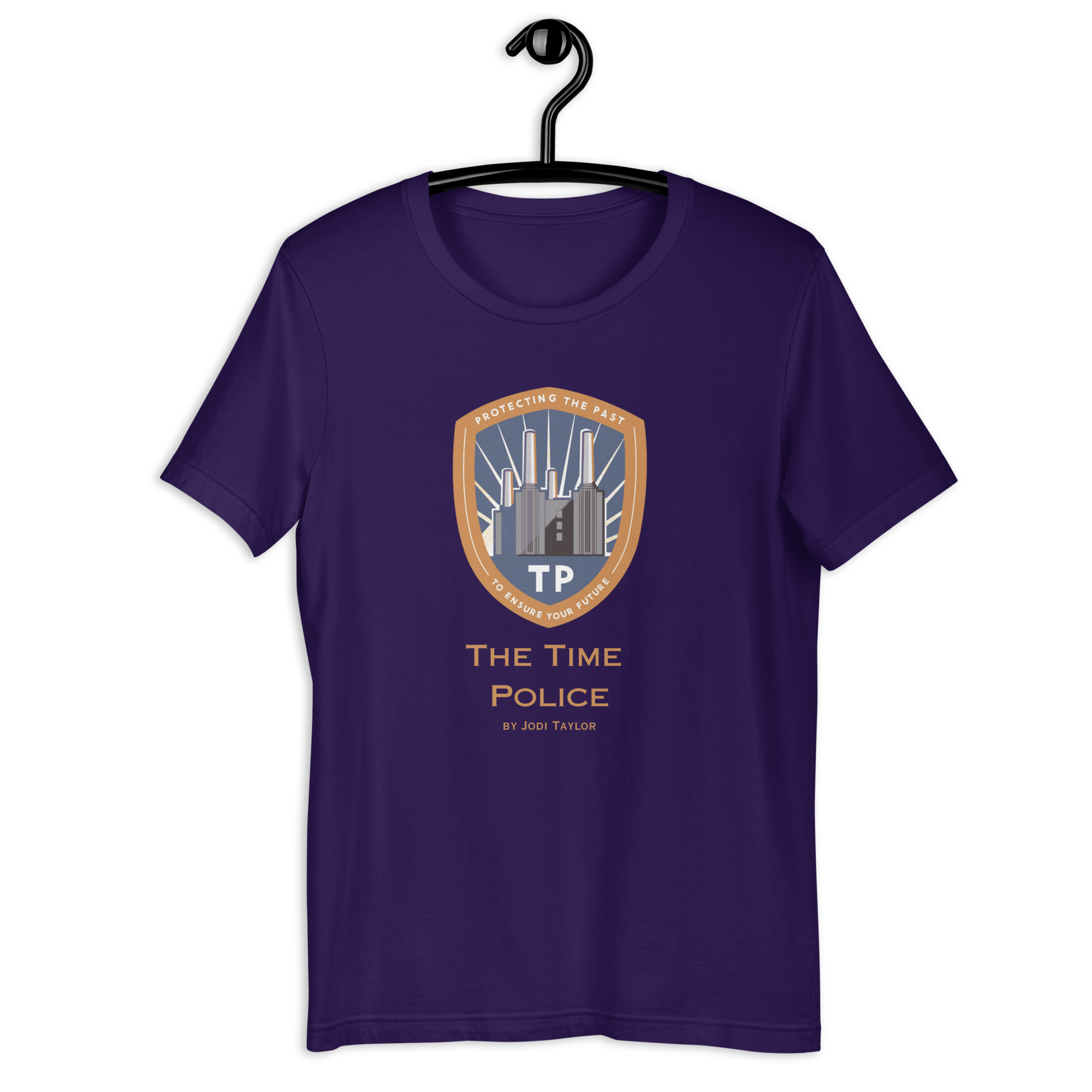 The Time Police Unisex t-shirt in dark colours (up to 5XL) - Image 3