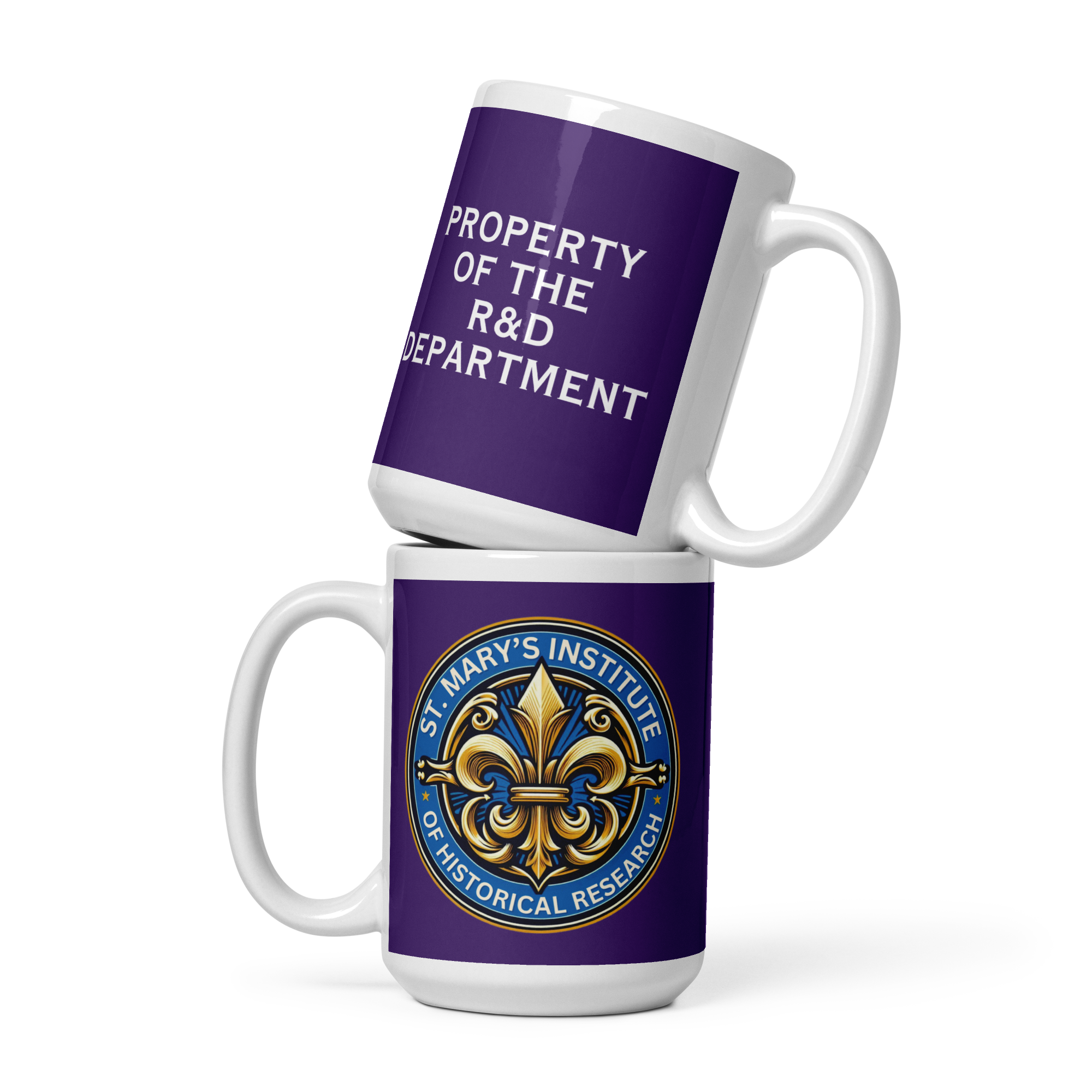 St. Mary's R&D Department glossy Mug in 3 Sizes - Image 3