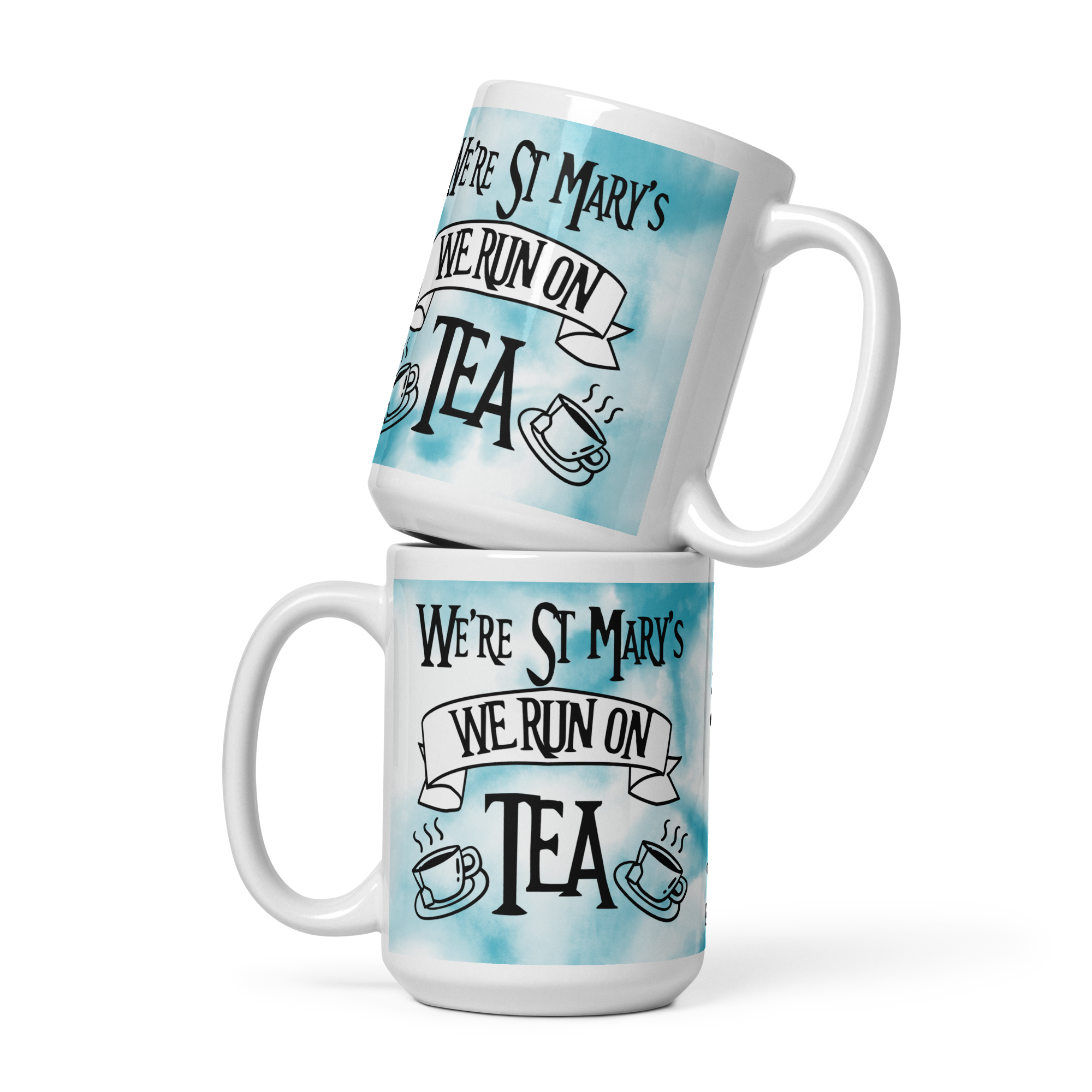 We Run on Tea! Glossy mug - Image 3