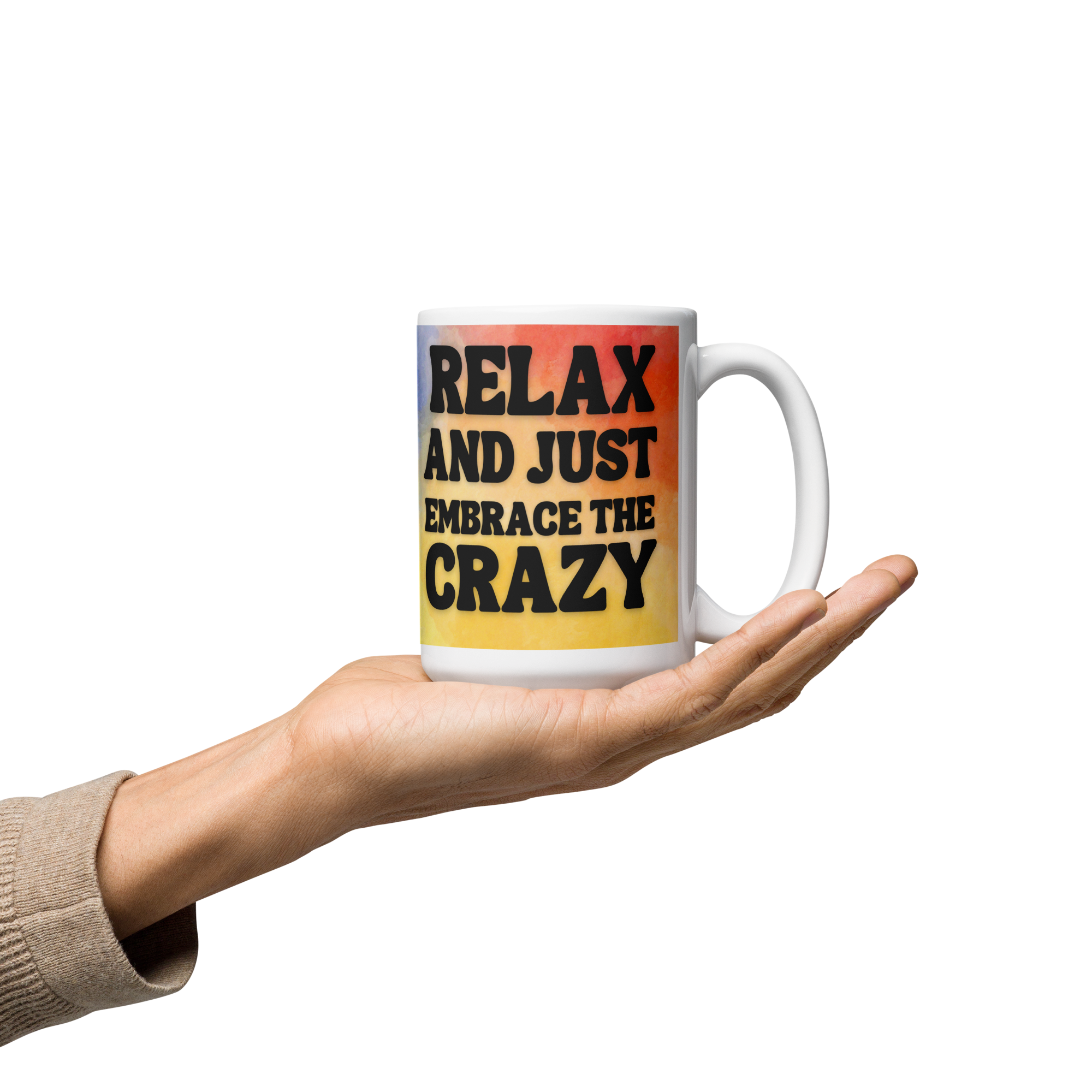 Relax! Glossy mug in 3 sizes - Image 5