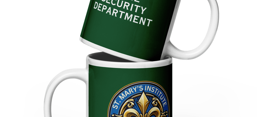 St. Mary's Security Department glossy mug in 3 sizes