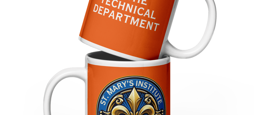 St. Mary's Technical Department glossy mug in 3 sizes