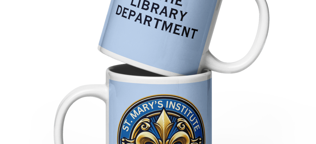 St. Mary's Library Department glossy mug in 3 sizes