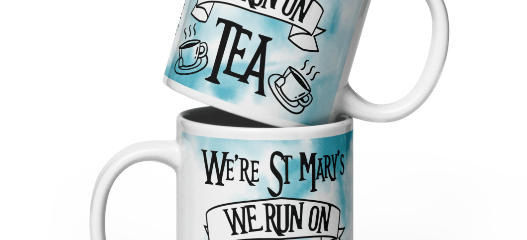 We Run on Tea! Glossy mug
