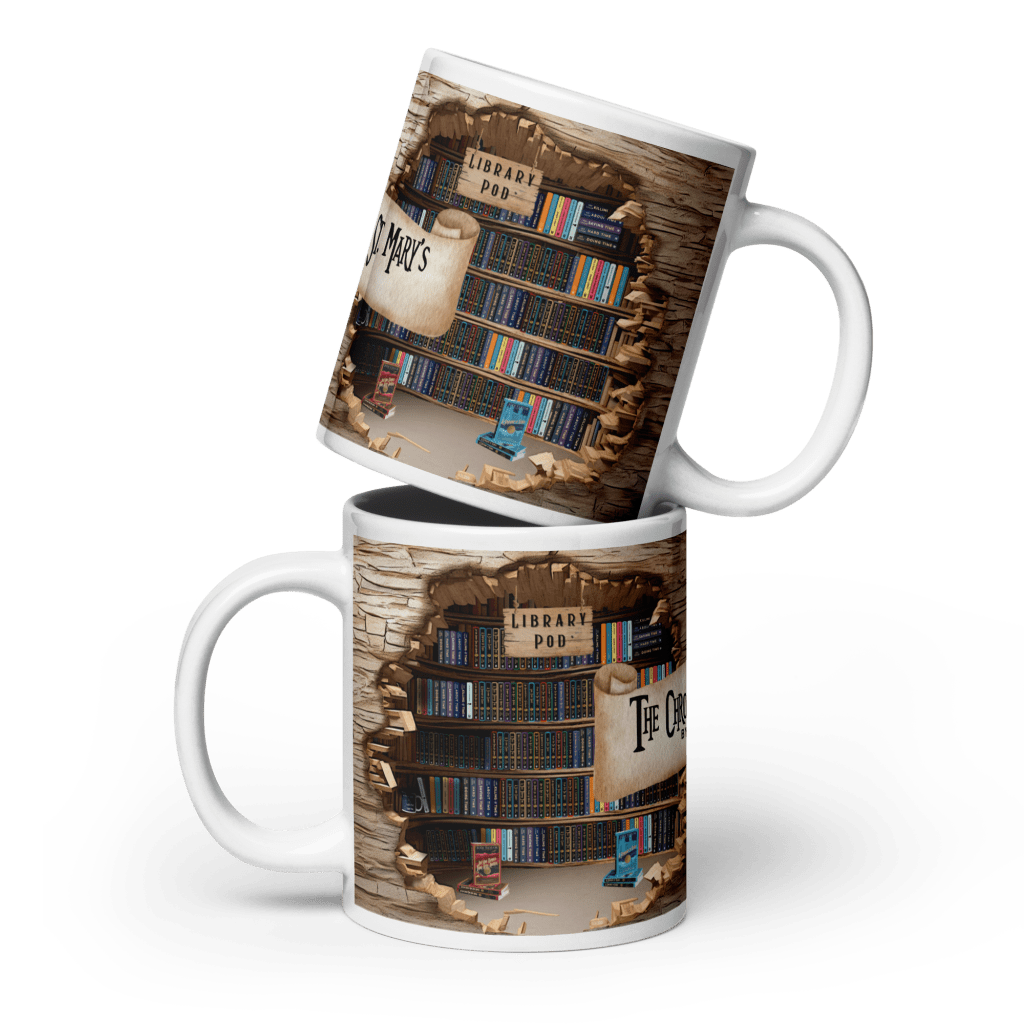 Library Pod glossy mug in 3 sizes