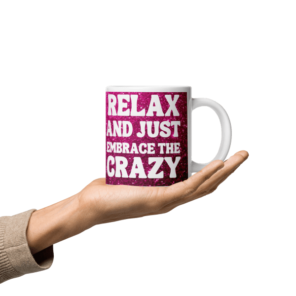 Relax! Glossy mug in 3 sizes