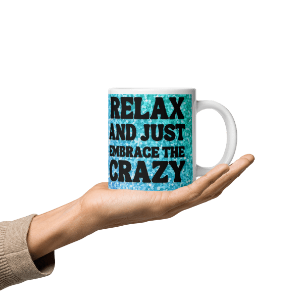 Relax! Glossy mug in 3 sizes