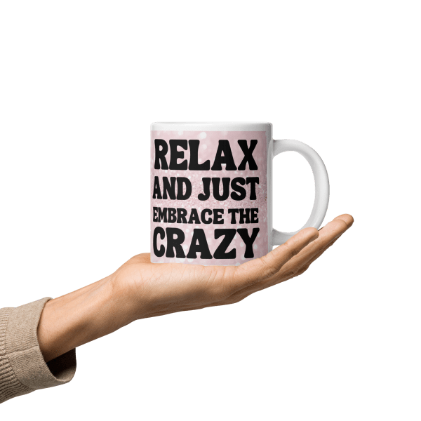 Relax! Glossy mug in 3 sizes