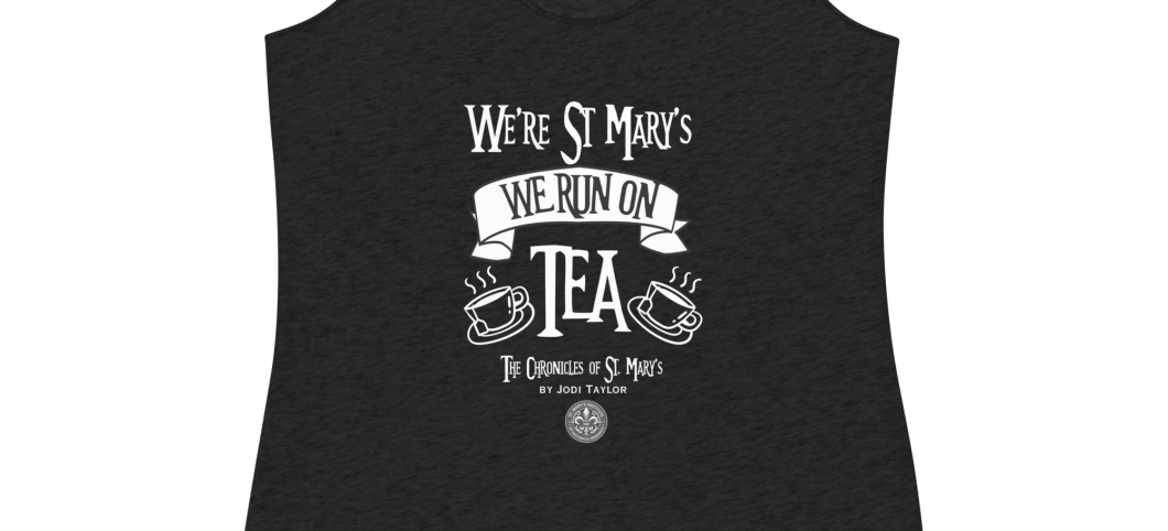 We're St Mary's We Run on Tea Women's Racerback Tank (up to XL)