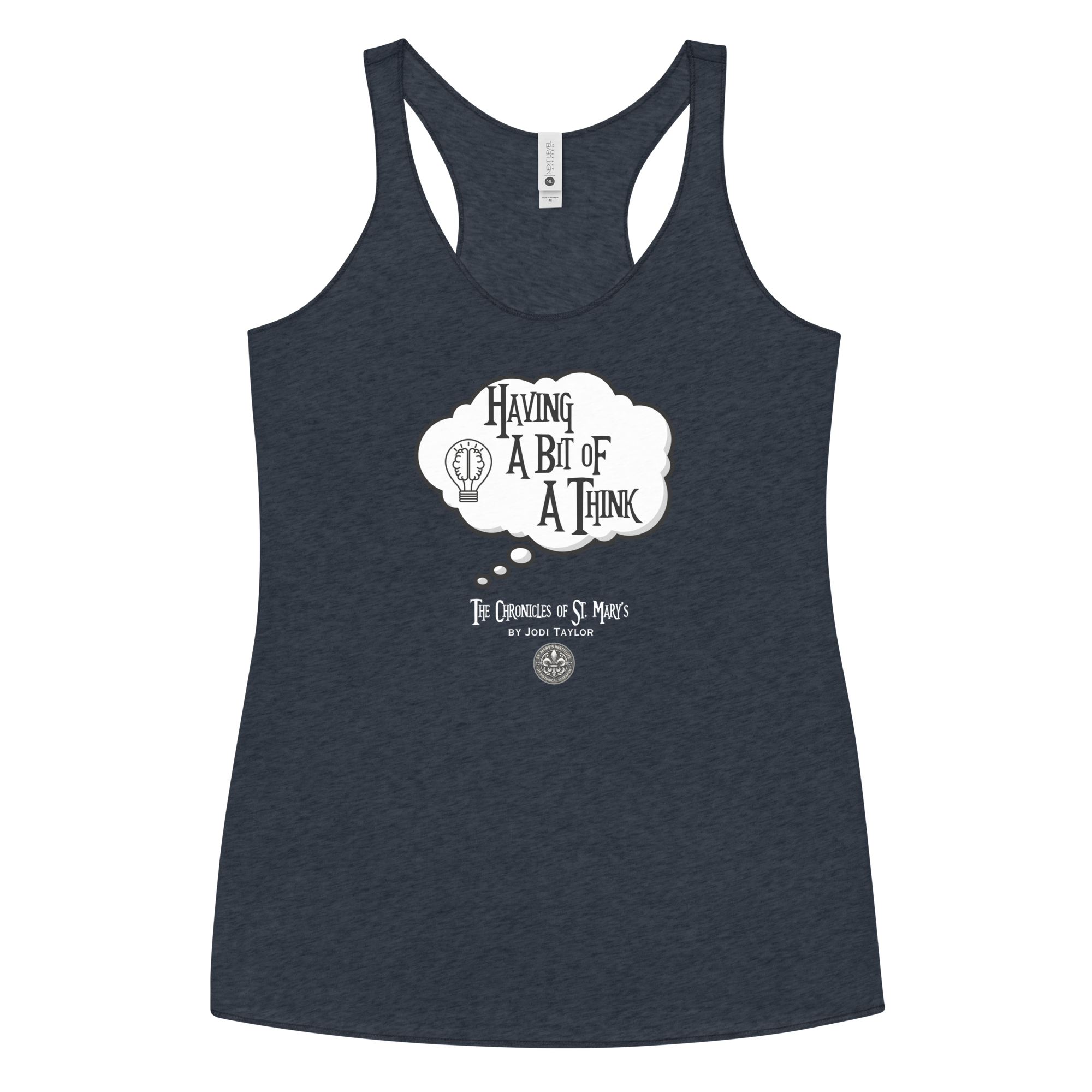 Having A Bit of a Think Women's Racerback Tank (up to XL) - Image 2