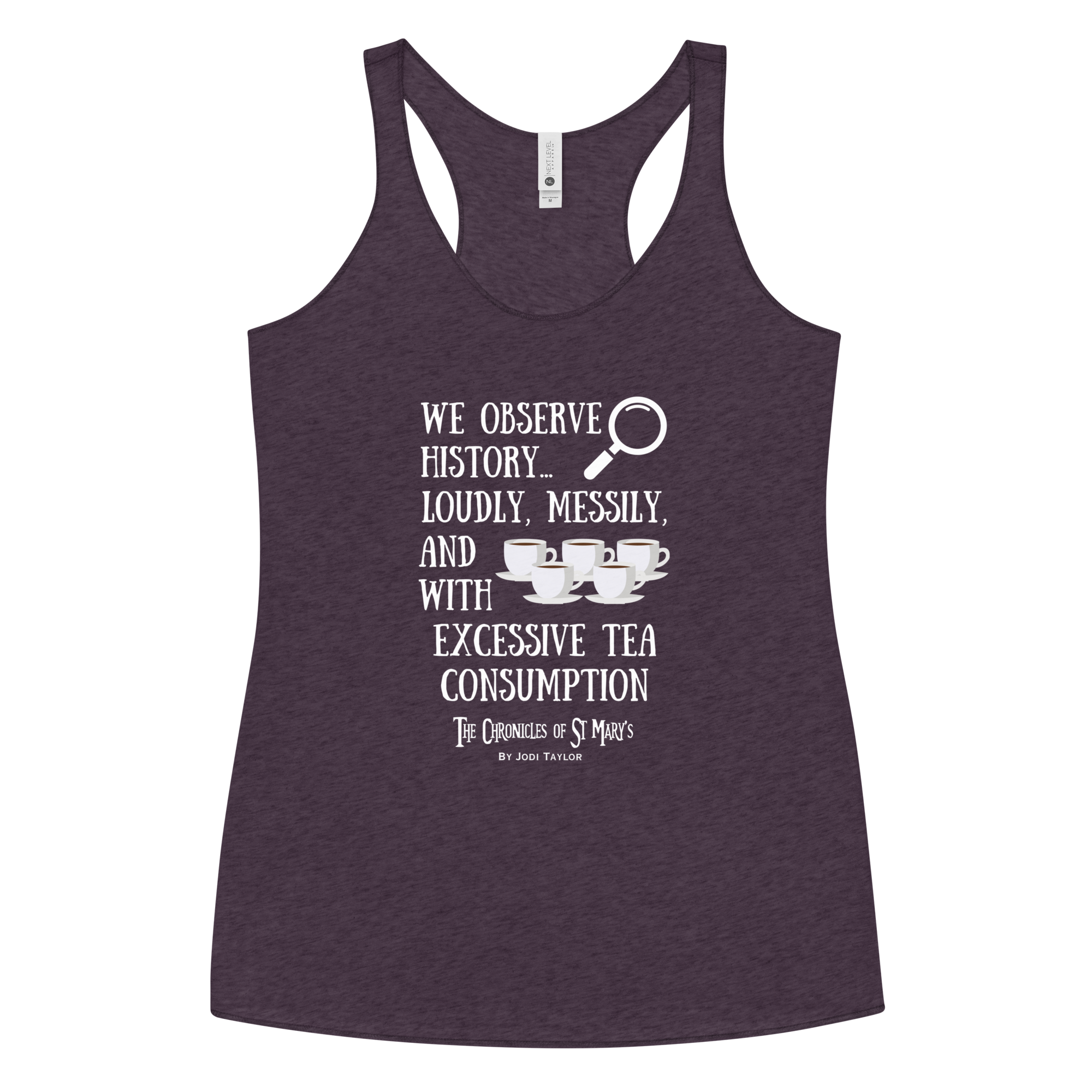 Loudly and Messily Women's Racerback Tank (up to XL) - Image 3