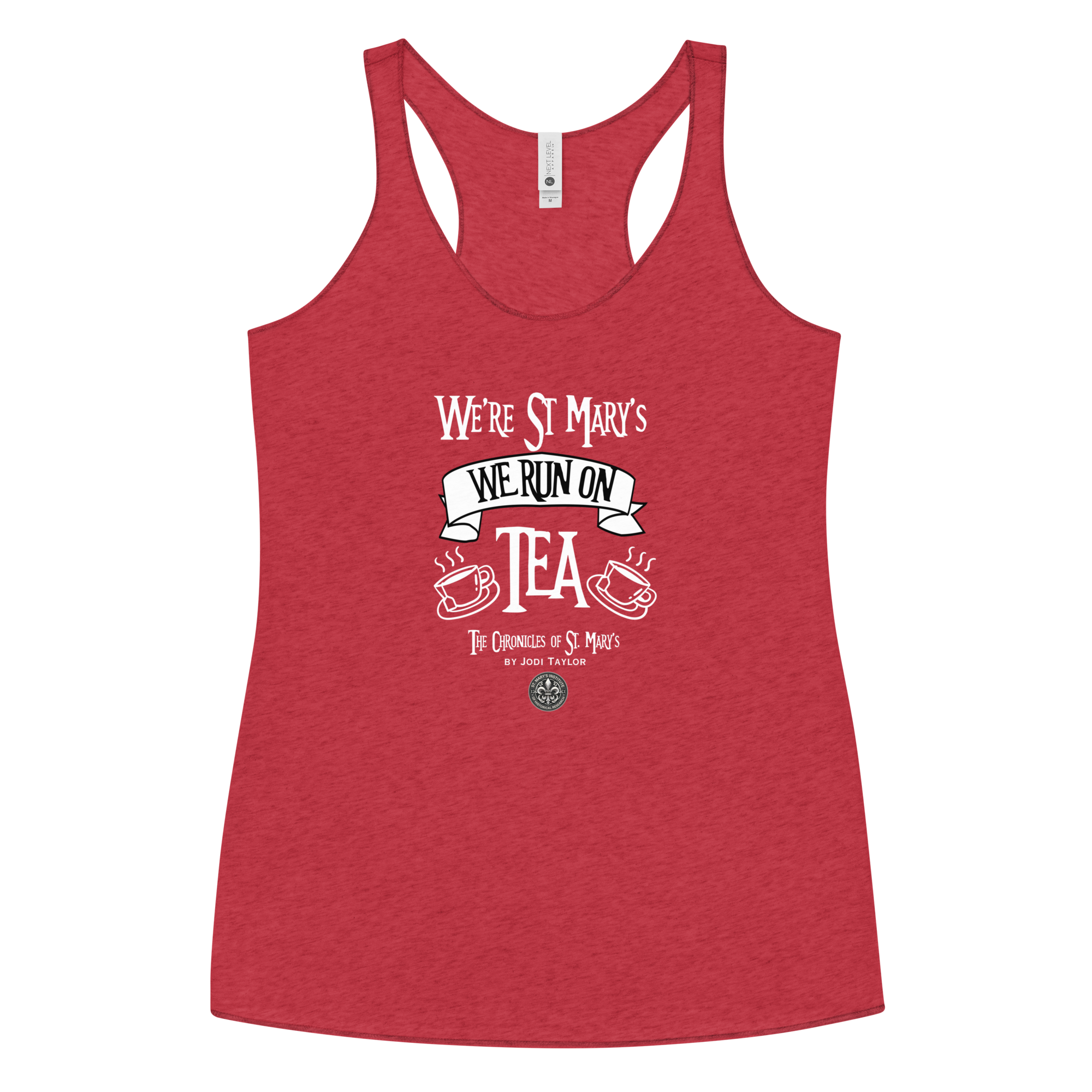 We're St Mary's We Run on Tea Women's Racerback Tank (up to XL) - Image 4