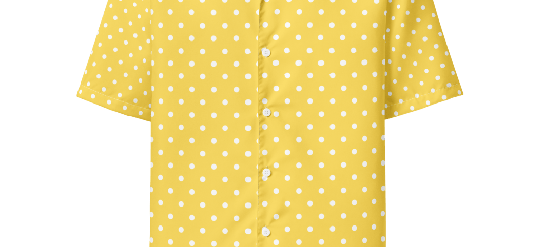 Yellow Spotty Pyjama Shirt (Unisex) up to 6XL