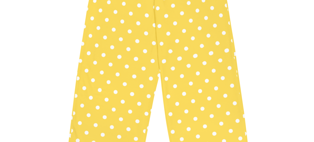 Yellow Spotty Unisex Pyjama Bottoms up to 6XL