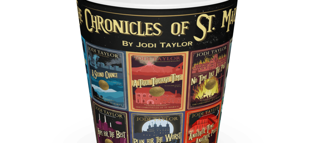 Chronicles of St Mary's Book Titles Latte mug
