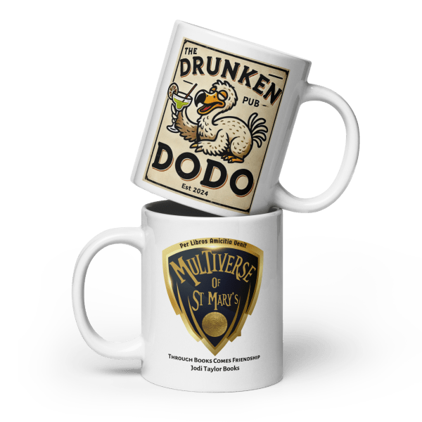The Drunken Dodo Glossy Mug (White background)
