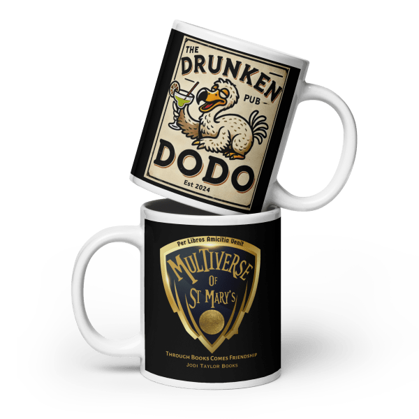 Drunken Dodo glossy mug (Black background)