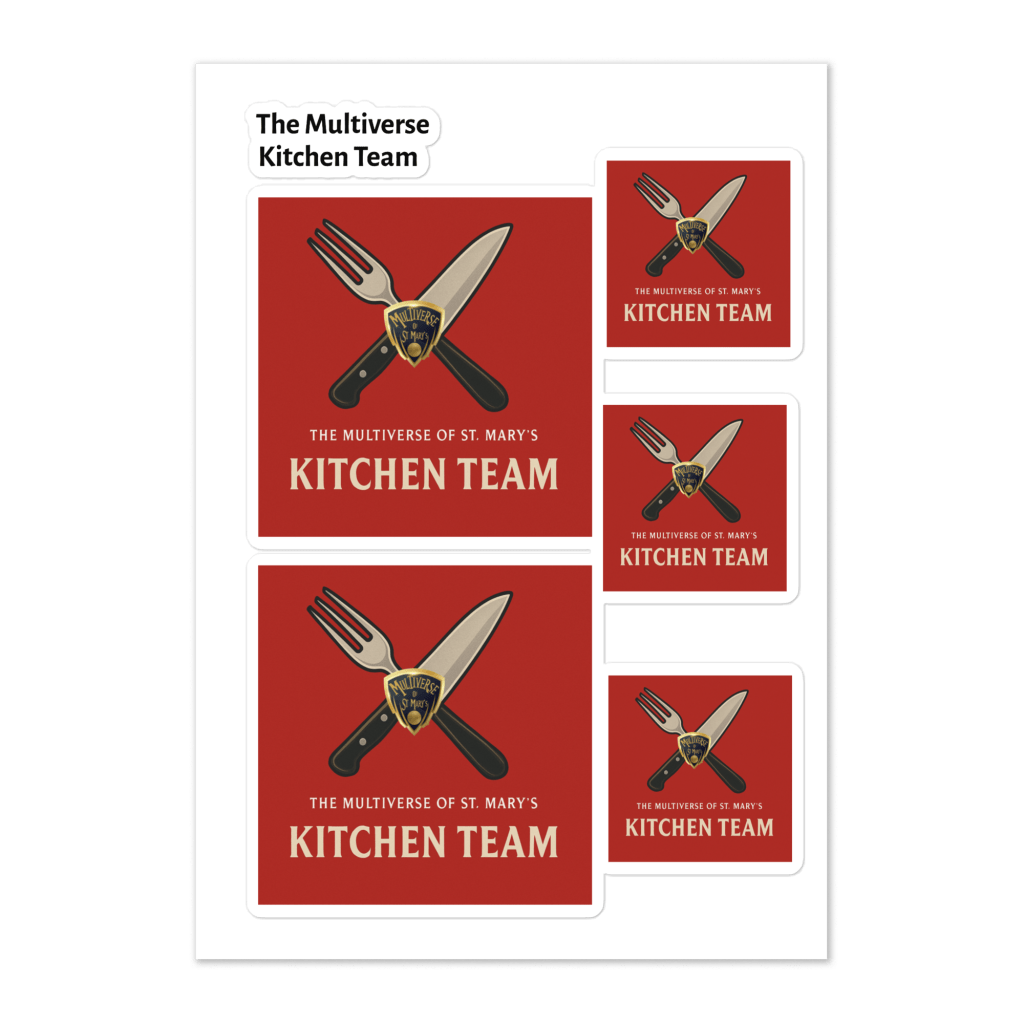 Multiverse Kitchen Department Sticker sheet