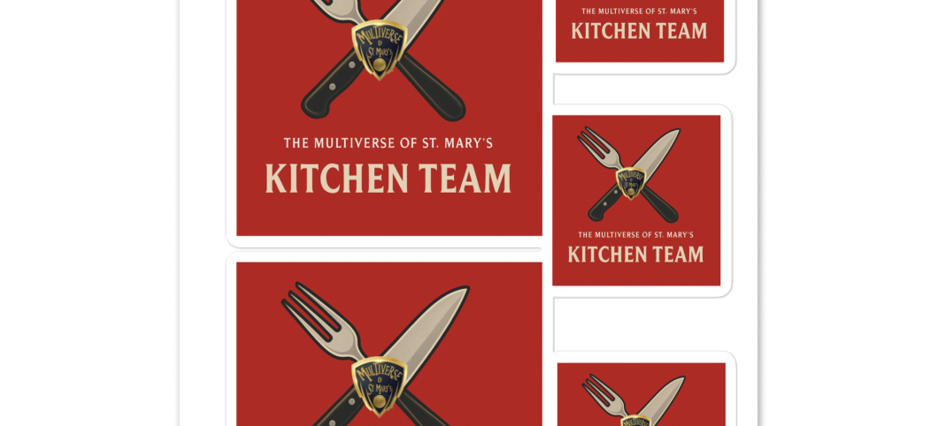 Multiverse Kitchen Department Sticker sheet