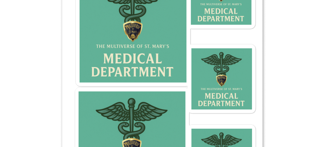 Multiverse Medical Team Sticker sheet