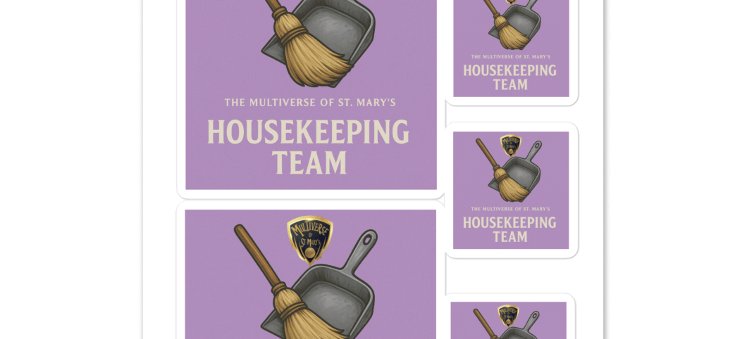 Multiverse Housekeeping Team Sticker sheet