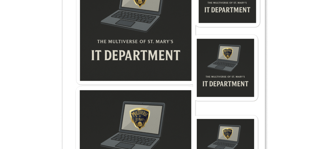 Multiverse IT Department Sticker sheet