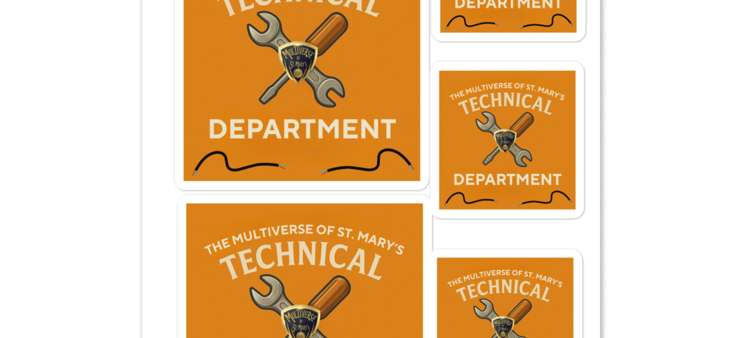 Multiverse Technical Department Sticker sheet