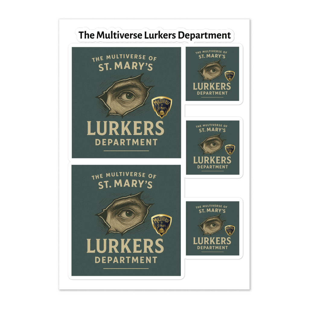 Multiverse Lurkers Department Sticker sheet