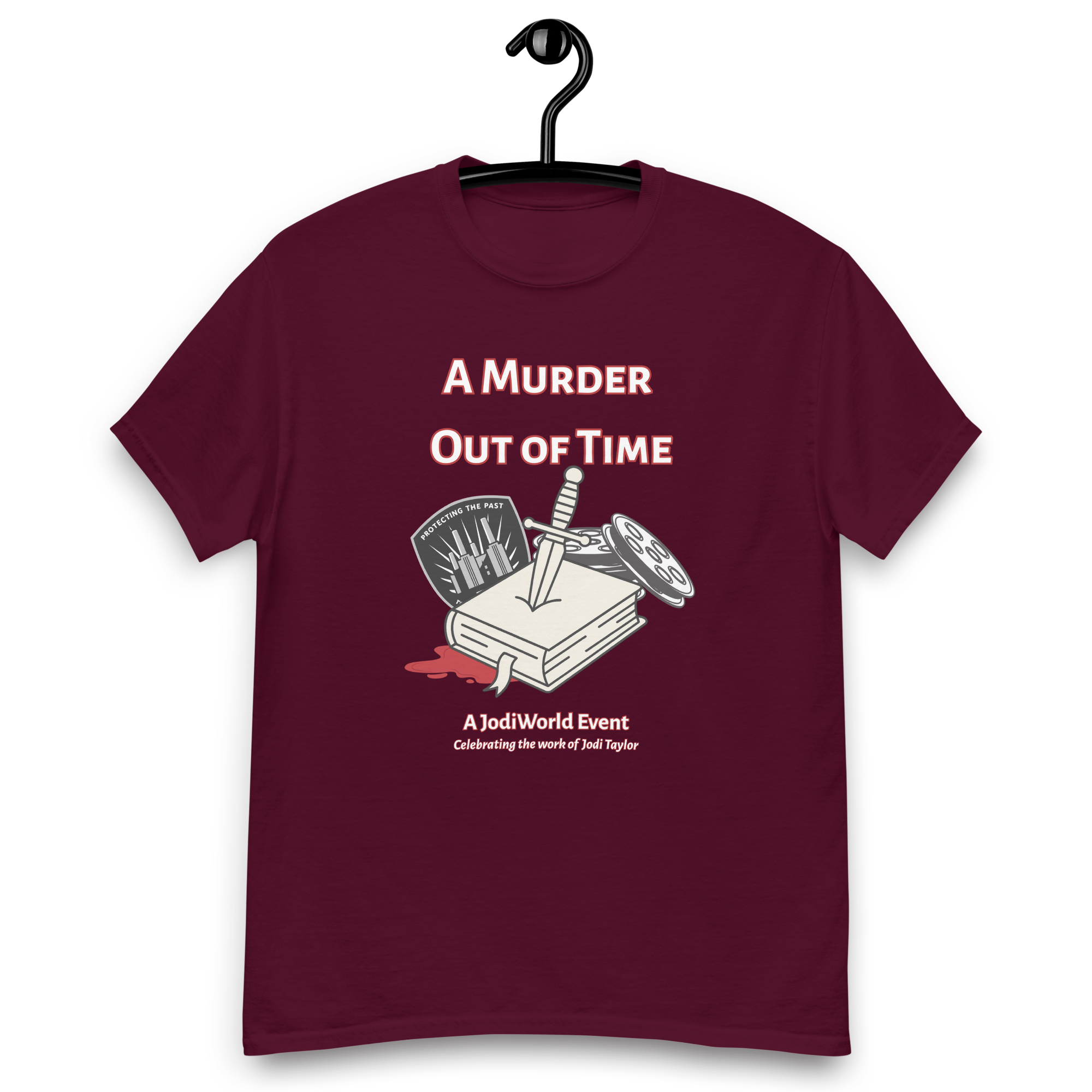 A Murder Out of Time - Unisex classic tee (Gildan) Up to 5XL in Dark Colours