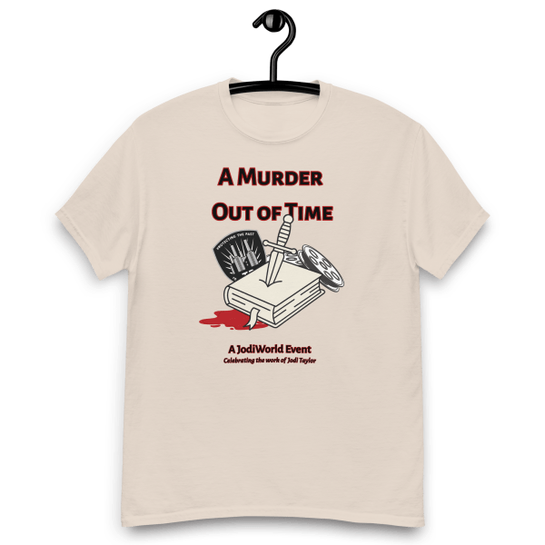 A Murder Out of Time – Unisex classic tee (Gildan) Up to 5XL in Light Colours