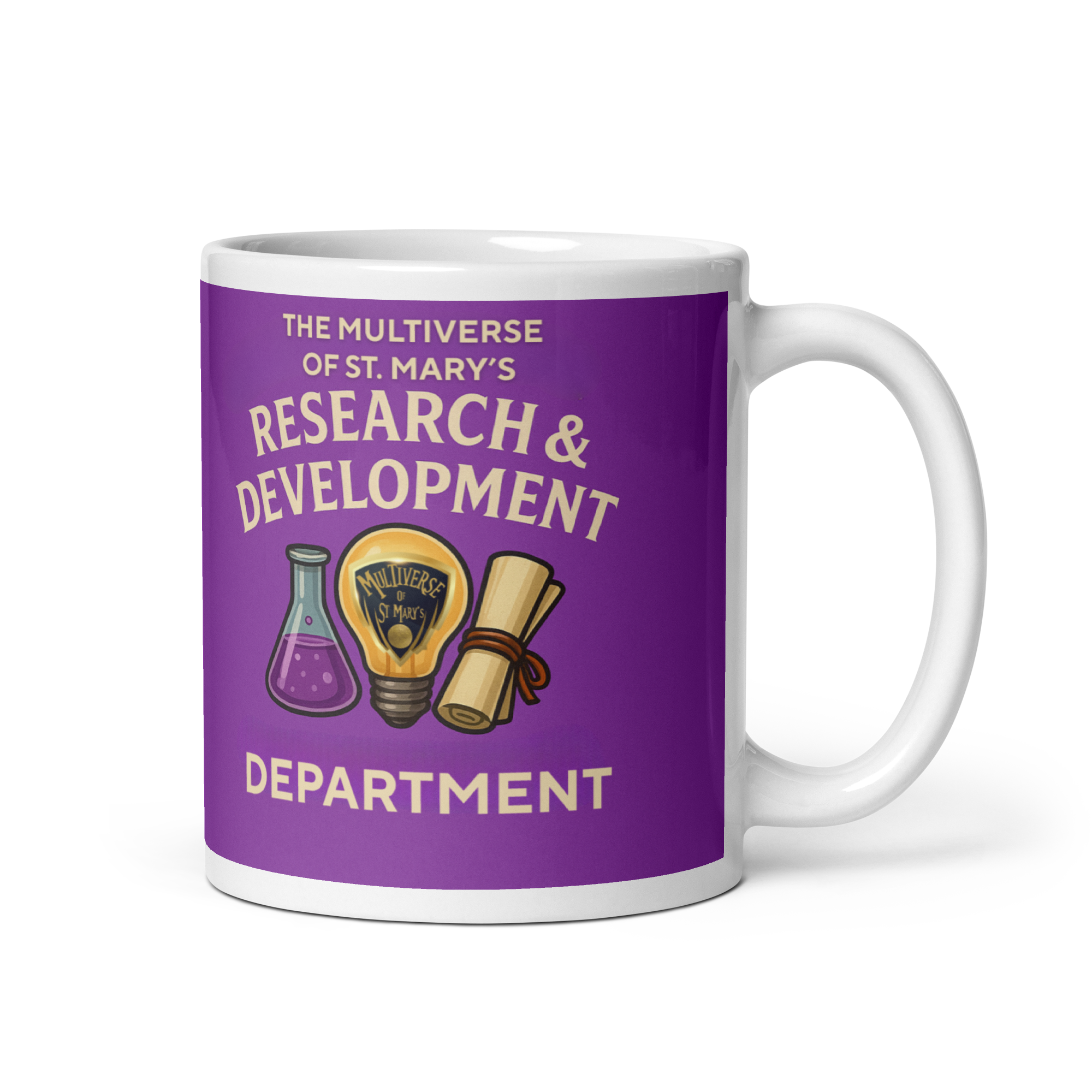 Multiverse R&D Department glossy mug (in 3 Sizes) - Image 2