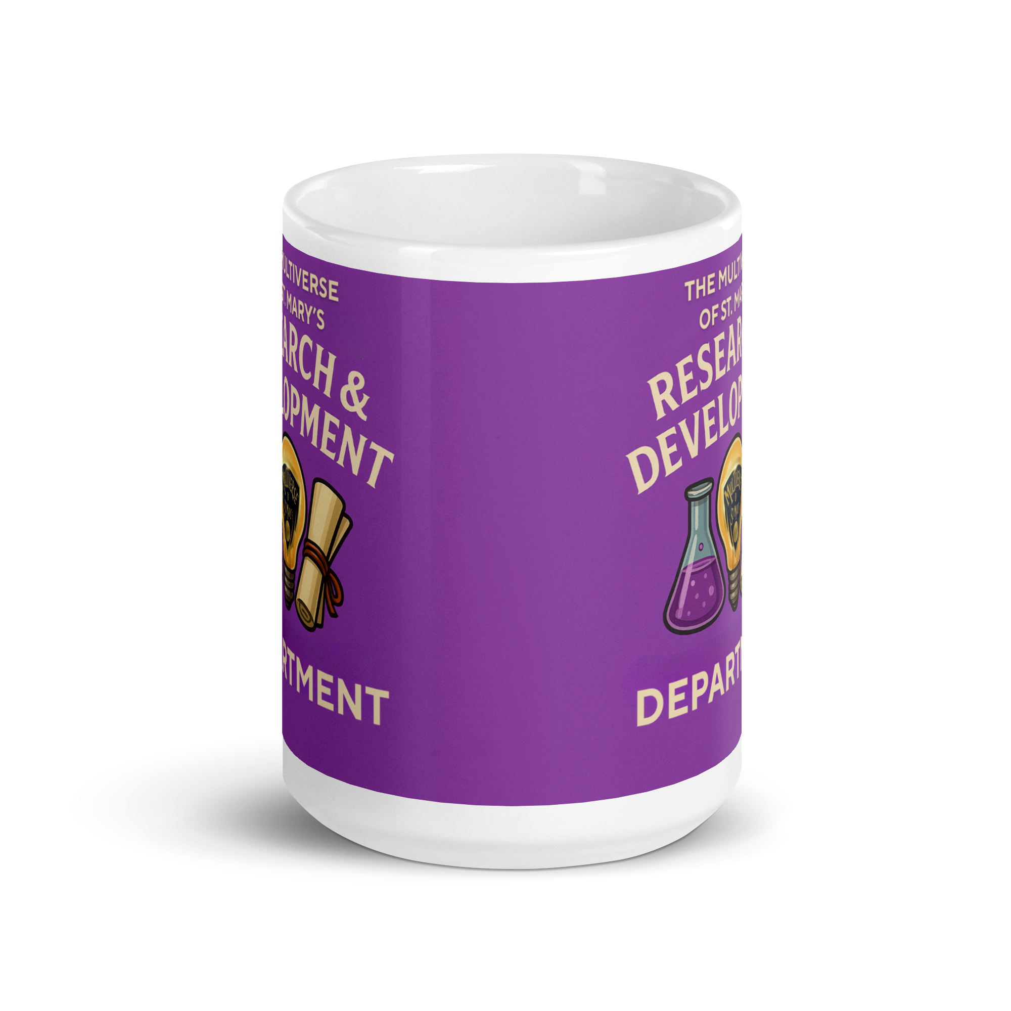 Multiverse R&D Department glossy mug (in 3 Sizes) - Image 7