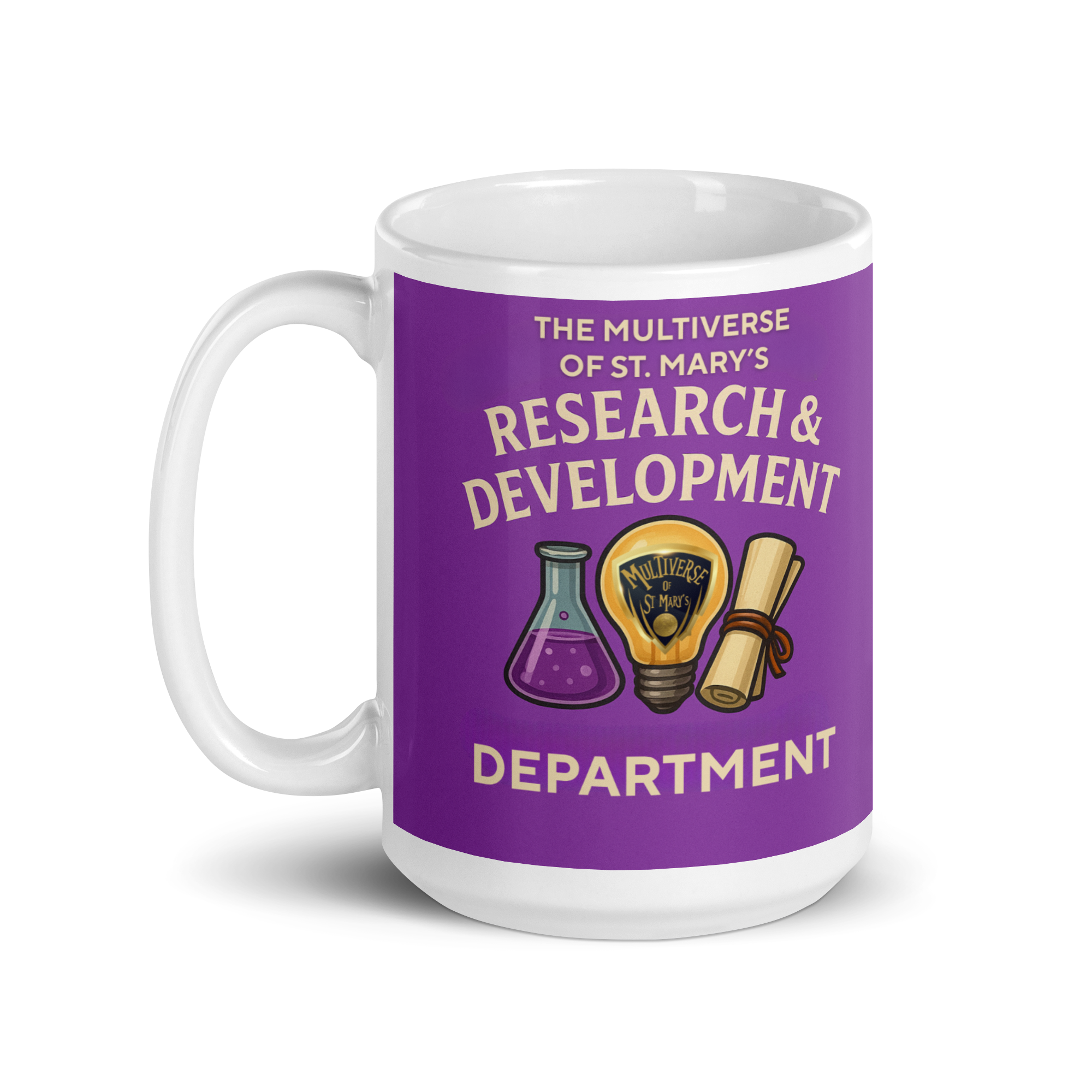 Multiverse R&D Department glossy mug (in 3 Sizes) - Image 6