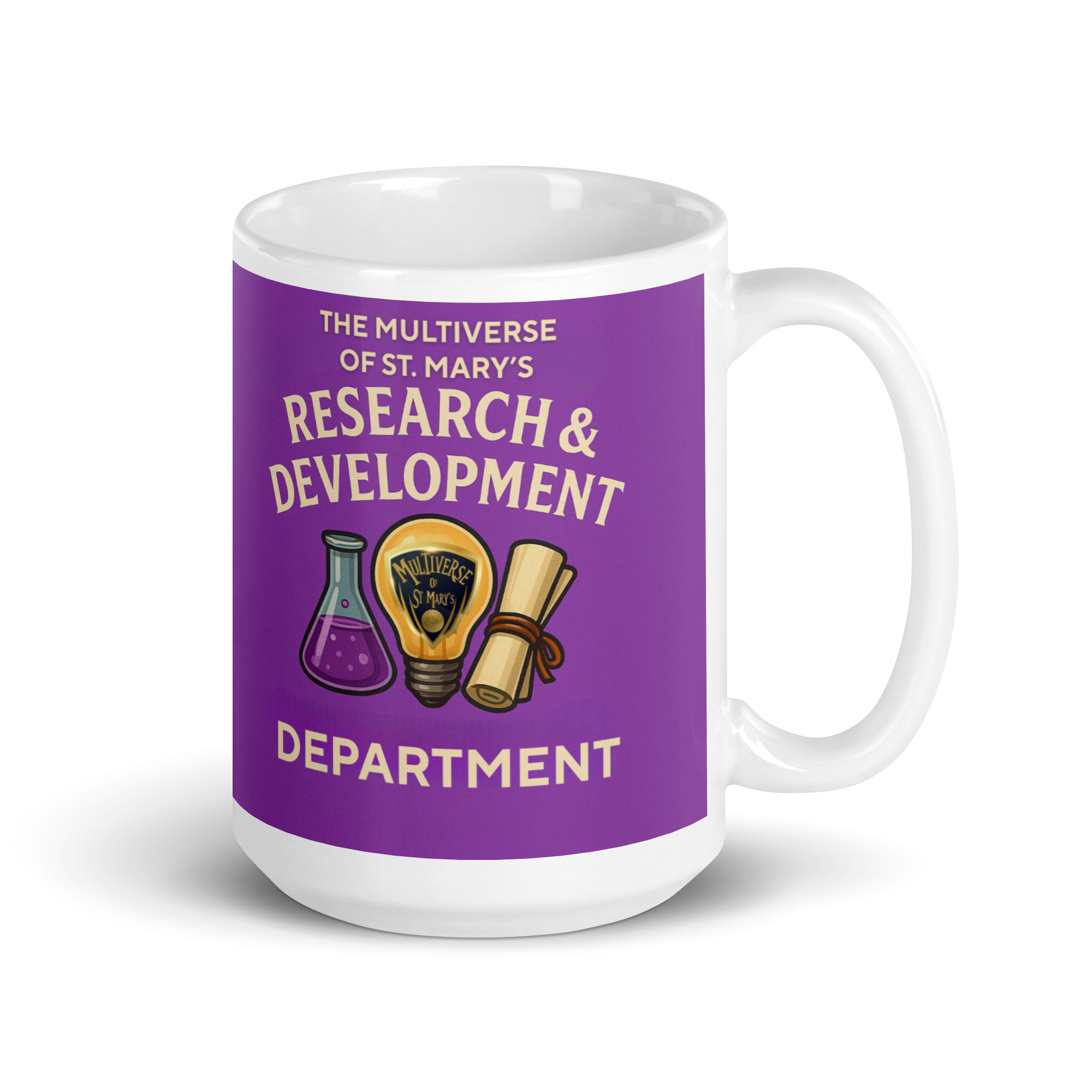 Multiverse R&D Department glossy mug (in 3 Sizes) - Image 5