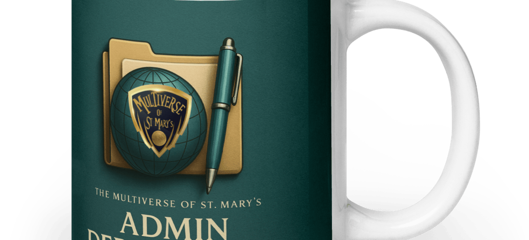 Multiverse Admin Department glossy mug (in 3 sizes)