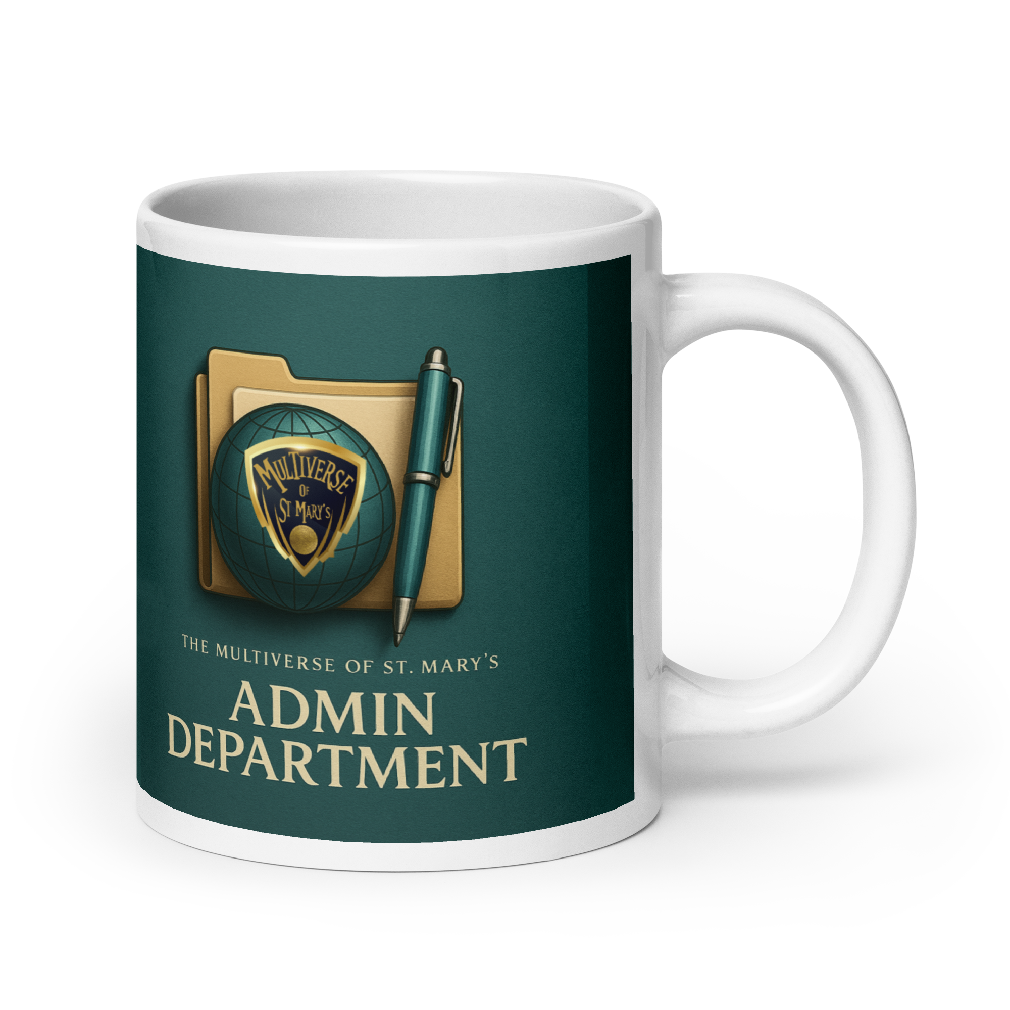 Multiverse Admin Department glossy mug (in 3 sizes)