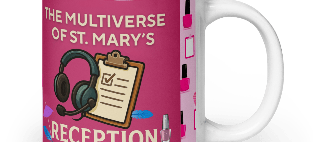 Multiverse Reception Team glossy mug (in 3 sizes)