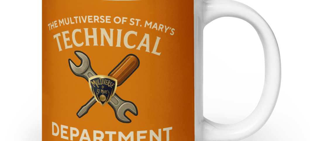 Multiverse Technical Department glossy mug (in 3 Sizes)