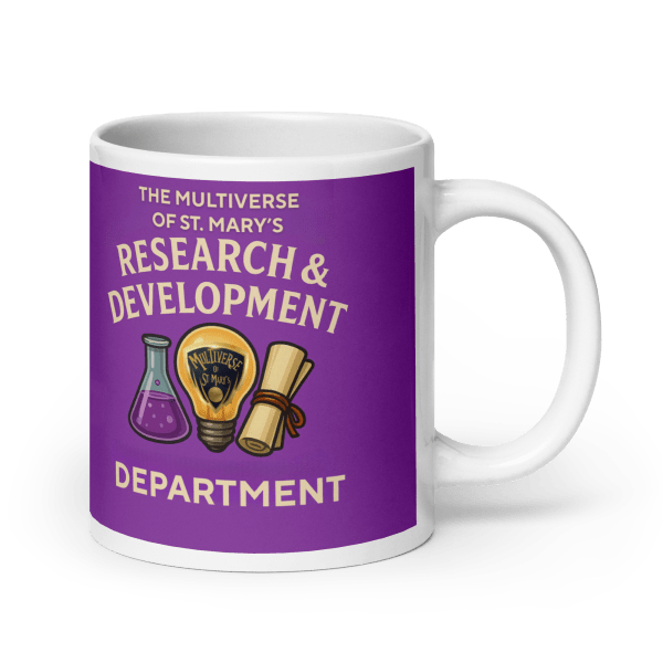 Multiverse R&D Department glossy mug (in 3 Sizes)