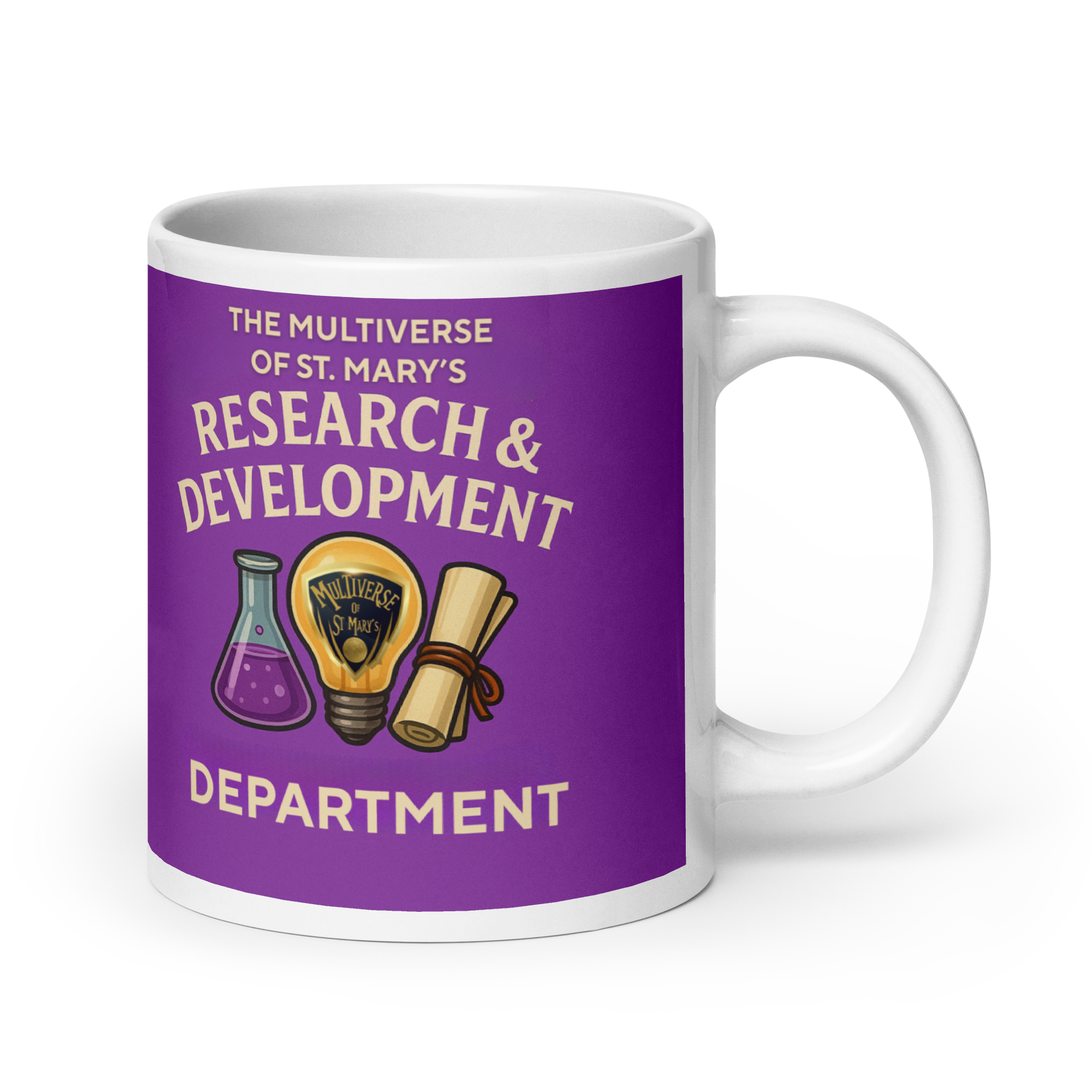 Multiverse R&D Department glossy mug (in 3 Sizes)