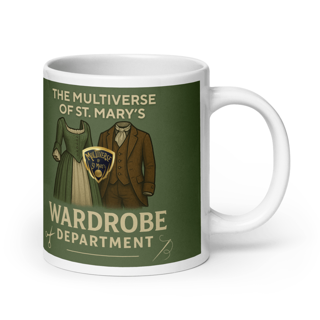Multiverse Wardrobe Department glossy mug (in 3 Sizes)
