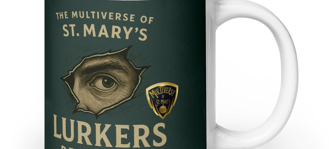Multiverse Lurkers Department glossy mug (in 3 Sizes)