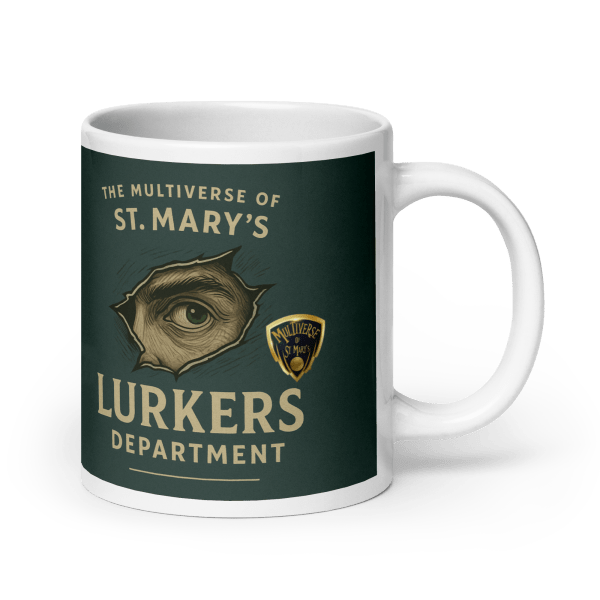Multiverse Lurkers Department glossy mug (in 3 Sizes)