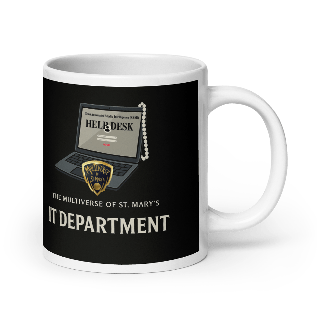 Multiverse IT Department - Help Desk version - glossy mug (in 3 sizes)